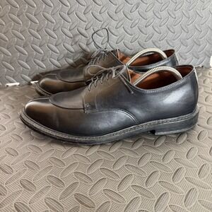 Allen Edmonds Walton Oxfords Size 10 D Black Leather Split Toe Dress Shoes GUC